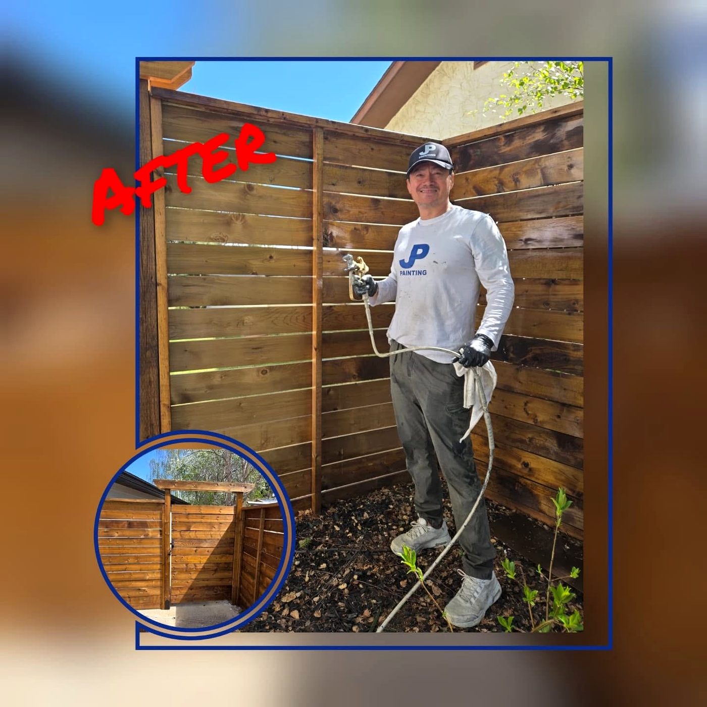 Fence staining project
