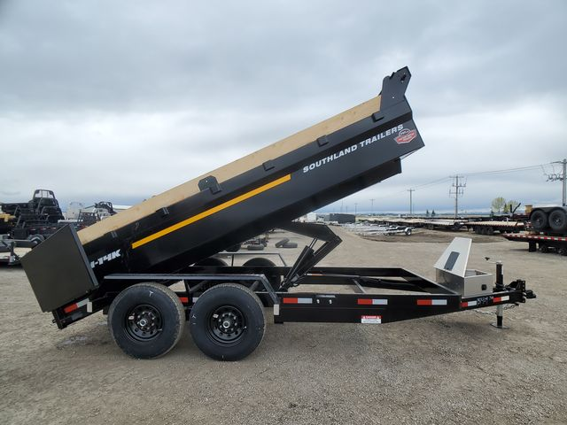 Heavy duty dump trailer used for hauling services in Calgary