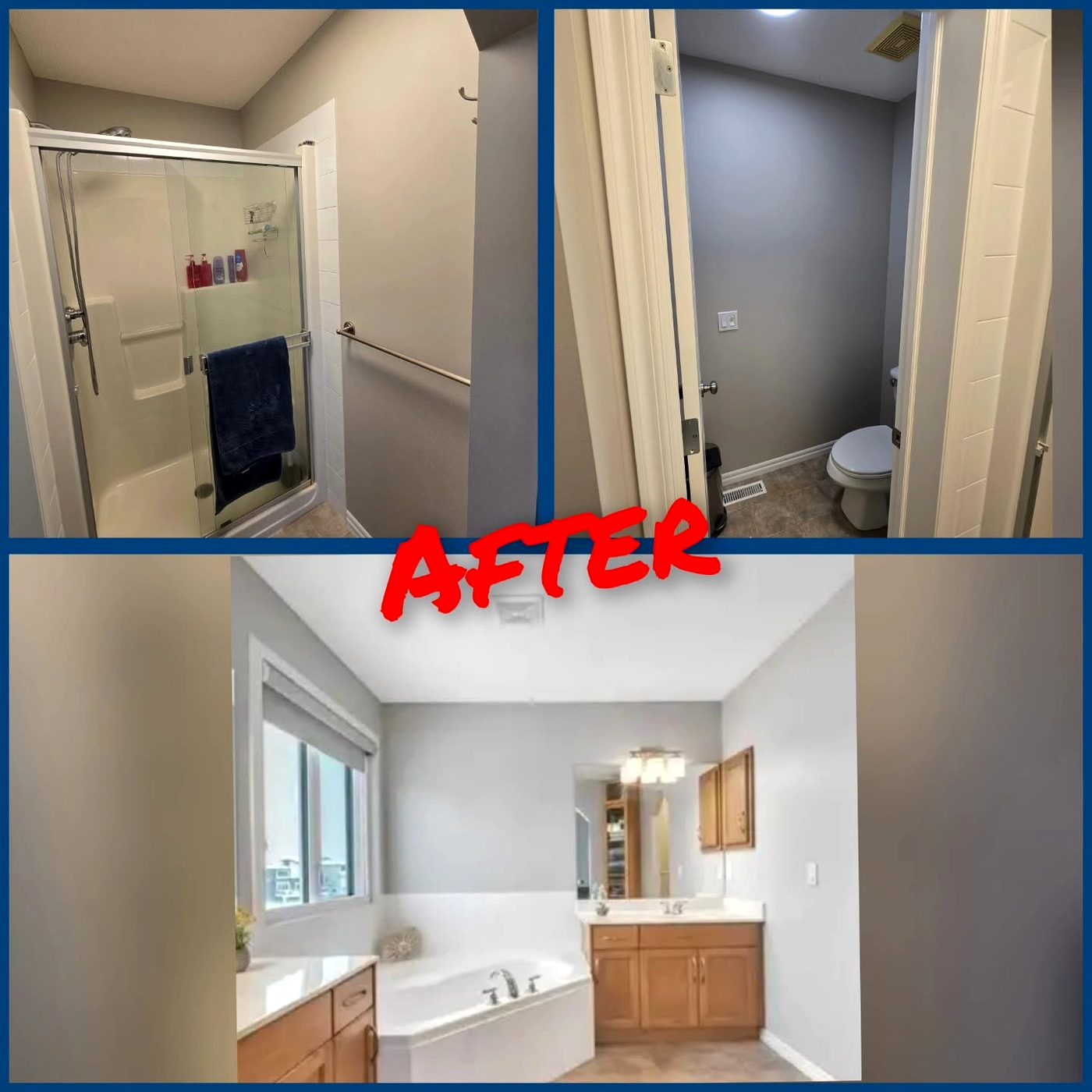 Bathroom painting project