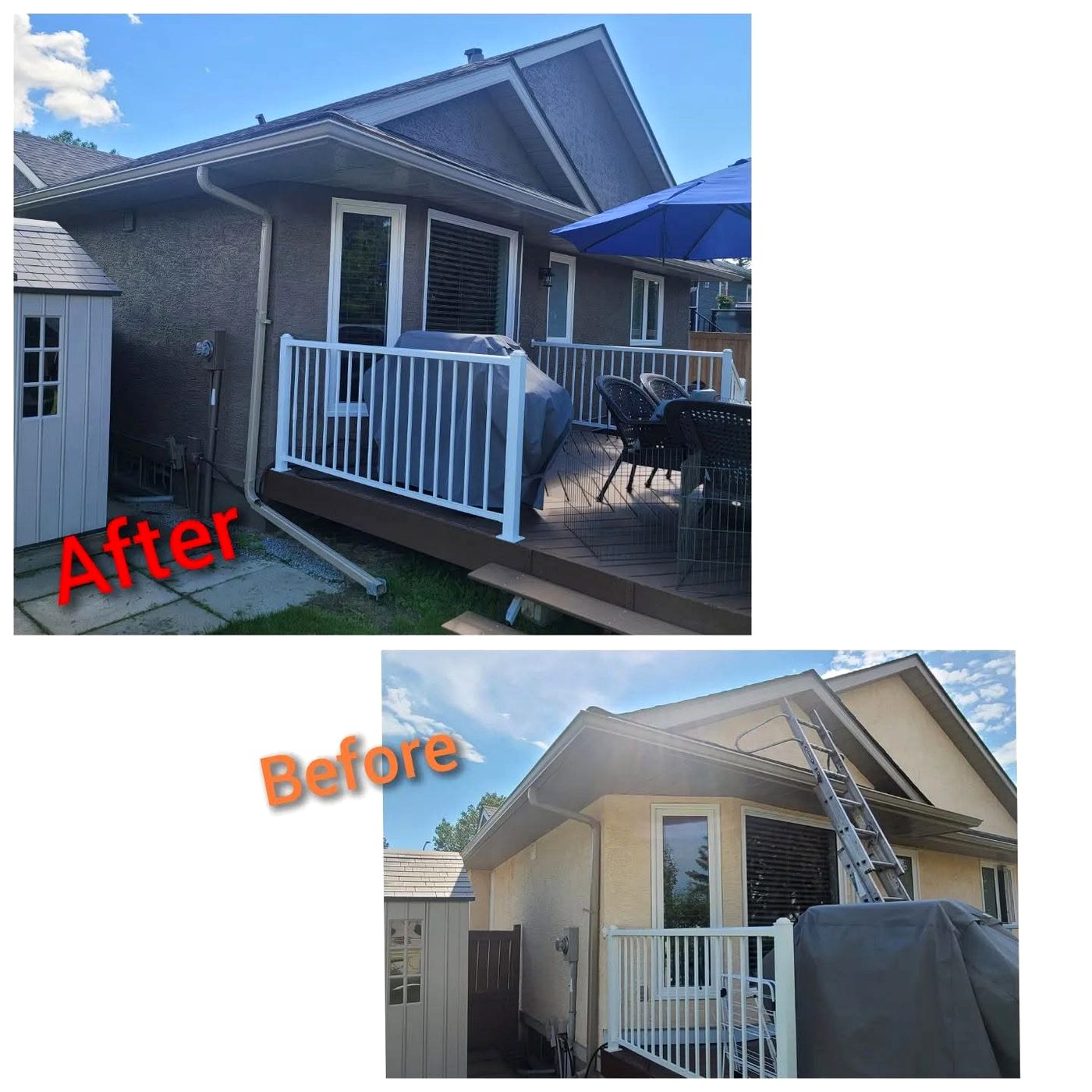 Exterior painting after